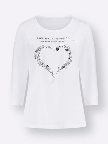 Sieh an! 3/4-Arm-Shirt in ecru-schwarz