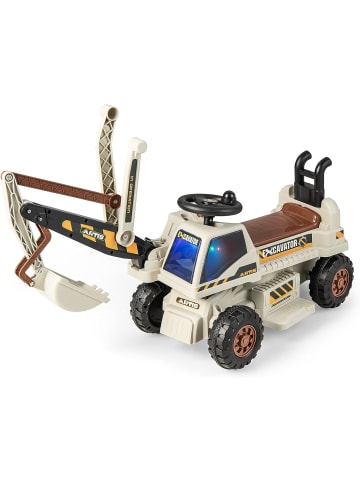 COSTWAY 6V Elektro Sitzbagger in Grau