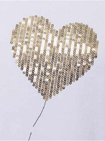 More & More T-Shirt in weiß gold - 0001