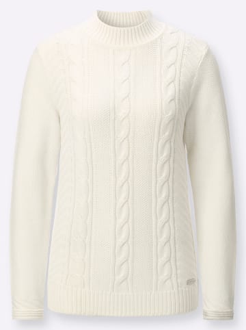 WITT WEIDEN Stehkragen-Pullover in ecru