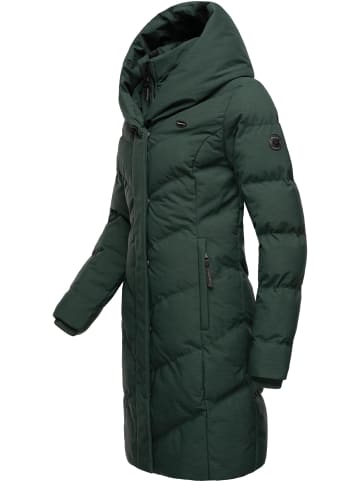 ragwear Wintermantel Natalka Melange in Dark Green
