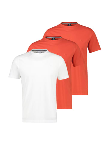 Lerros T-Shirt Basic in Rot / weiß