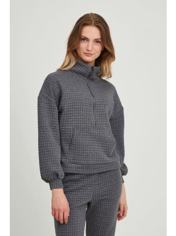 b.young Sweater BYULISA - 20810527  Moderner Sweater mit Strukturmuster in Grau