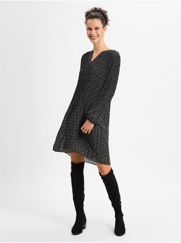 comma Kleid in schwarz weiß - 0001