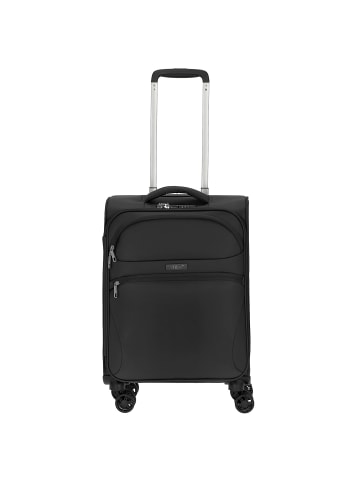 D&N Travel Line 9104 - 4-Rollen-Kabinentrolley S 55 cm in schwarz