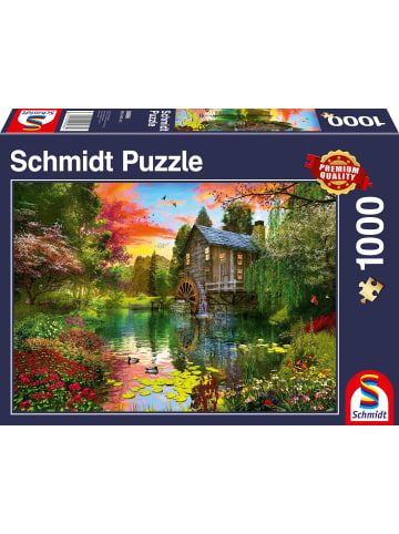 Schmidt Spiele Die Wassermühle Puzzle 1.000 Teile | Erwachsenenpuzzle Standard