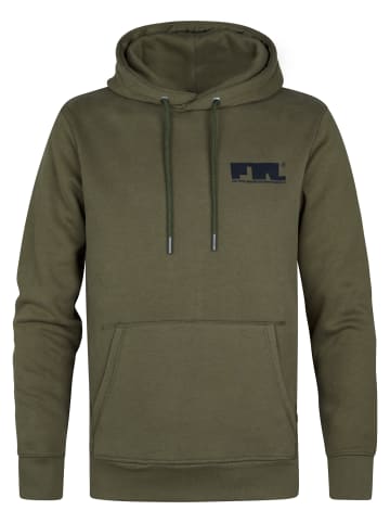 Petrol Industries Sportlicher Hoodie mit Logo Traverse in Grün