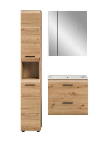 ebuy24 Badmöbelset Ice (4-teilig) Eiche 105 x 46 cm