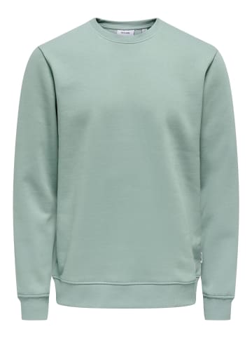 ONLY & SONS Sweatshirt. in Iceberg Green