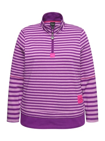 Ulla Popken Longsleeve in dunkles violett