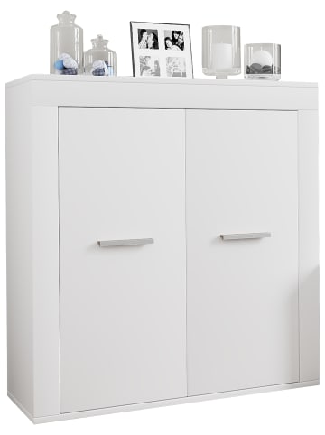 VCM  Holz Kommode Sideboard Anrichte Usilo 2 Drehtüren in Weiß