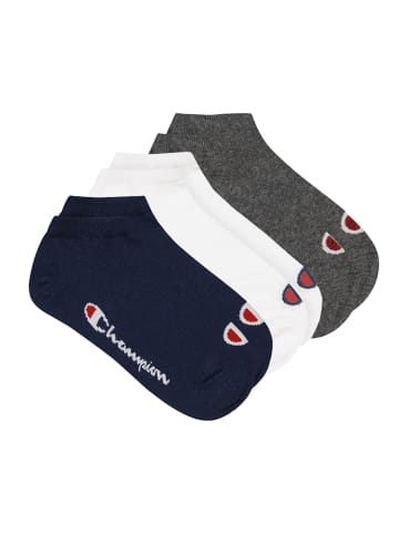 Champion Socken Sneaker Socks 3pk in 532 - navy/grey/nightshadow b