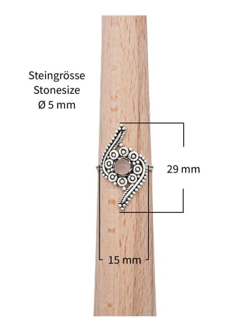 mantraroma 925er Silber - Ringe mit Rosenquarz