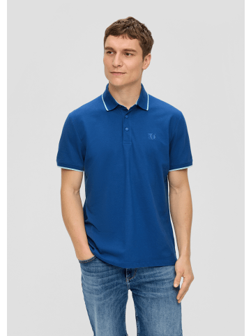 s.Oliver Polo-Shirt kurzarm in Blau