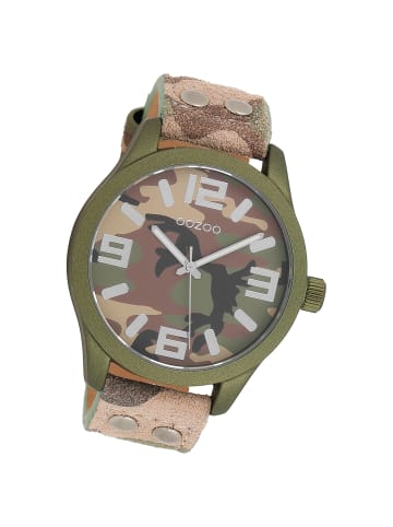 Oozoo Analog-Armbanduhr Oozoo Timepieces mehrfarbig extra groß (ca. 46mm)