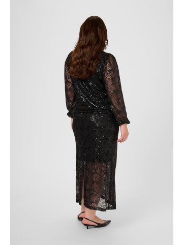 KAFFE curve Langarm-Bluse KCminna Regular fit in Black Deep