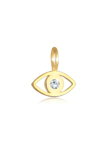 Elli Anhänger 925 Sterling Silber Evil Eye in Gold