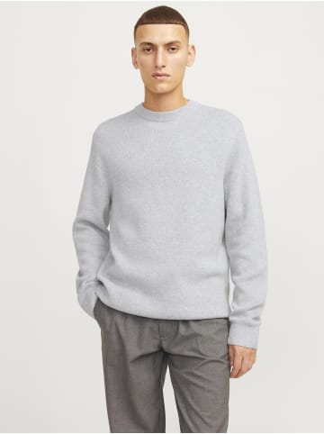 Jack & Jones Strickpullover in Light Grey Melange