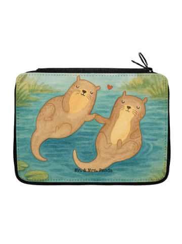 Mr. & Mrs. Panda Federmäppchen Otter Hände halten Design ohne Sp... in Weiß