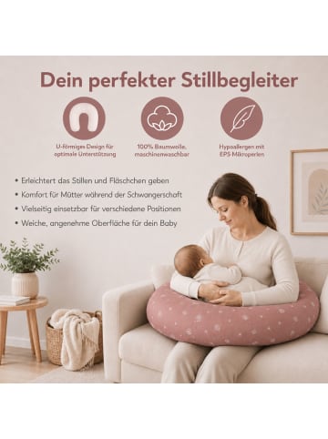 fillikid Stillkissen EPS Mikroperlen 190 cm Exklusiv in Pusteblume Rosa