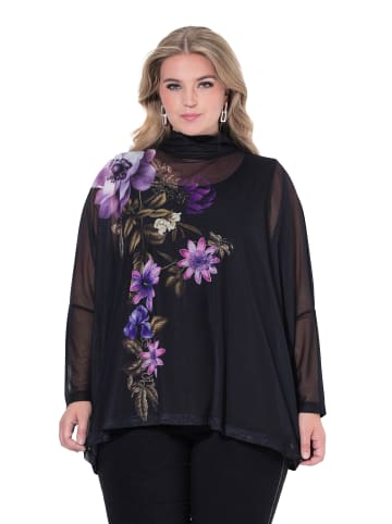 MIAMODA Bluse in schwarz