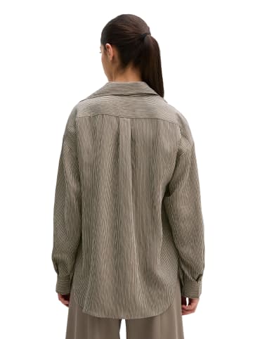 Marc O'Polo Streifenbluse relaxed in Medium Brown
