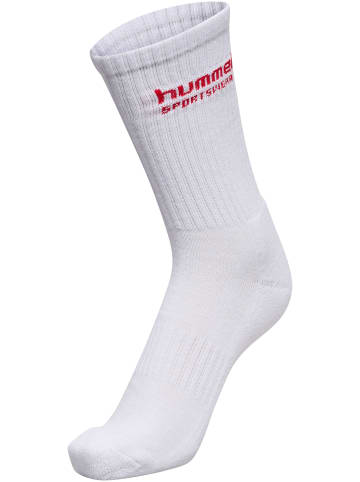 Hummel Hummel Socks Hml3-Pack Unisex Erwachsene in WHITE/TANGO RED
