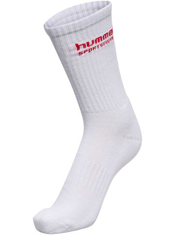 Hummel Lange Socken Hml3-Pack Socks Sportswear in WHITE/TANGO RED