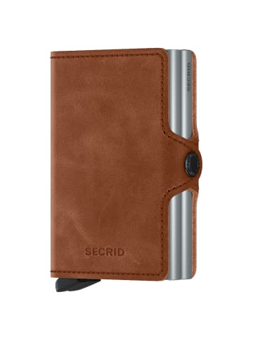 Secrid Vintage Twinwallet - Geldbörse RFID 7 cm in cognac-silver