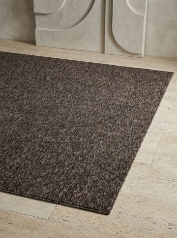 KADIMA DESIGN Teppich Kurzflor Waschbar Einfarbig AMMER Strapazierfähig OEKO-TEX in Braun