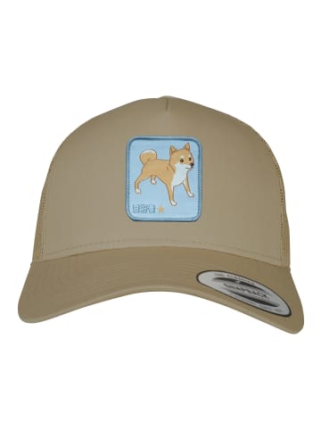 F4NT4STIC Trucker Cap Shiba Inu in Khaki