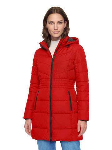 Betty Barclay Steppjacke mit abnehmbarer Kapuze in Flame Red