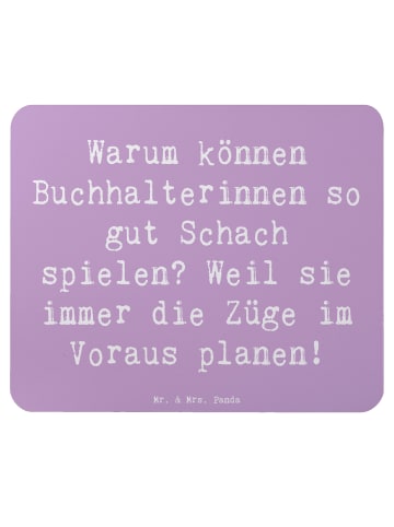 Mr. & Mrs. Panda Mousepad Spruch Buchhalterin Schachmeisterin mi... in Lavendeltraum