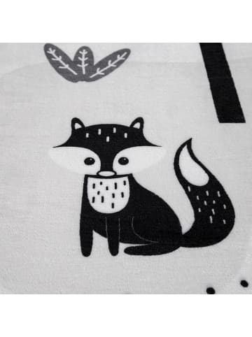 KADIMA DESIGN Kinderteppich waschmaschinenwaschbar Reise Kinderzimmer in Weiß