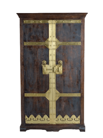 Giner y Colomer Kleiderschrank aus Holz und Bronze in Brown