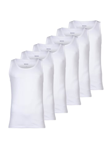 BOSS Unterhemd 6er Pack in Weiß