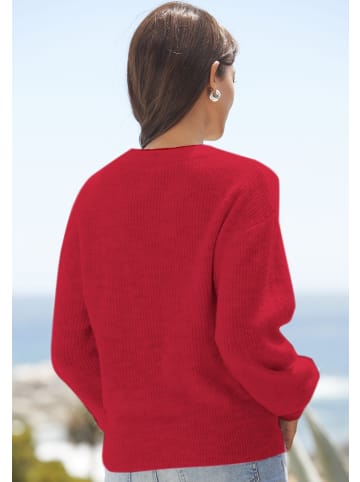 LASCANA Strickpullover in rot