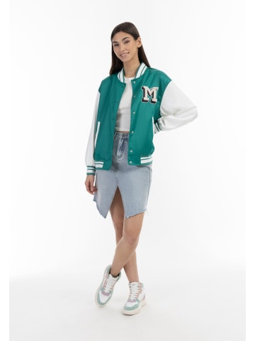myMo Damen Collegejacke in Grün