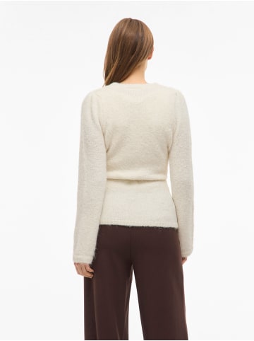 Vila Wickelstrickjacke in Cloud Dancer