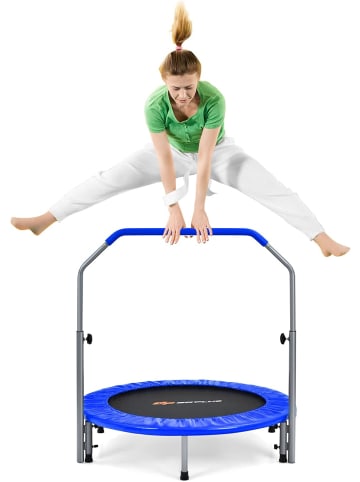 COSTWAY φ101cm Mini Trampolin in Blau