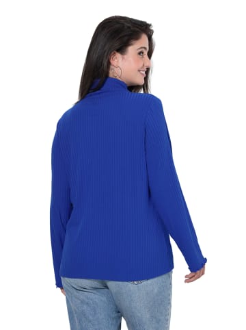 Ulla Popken Langarmshirt in kobaltblau