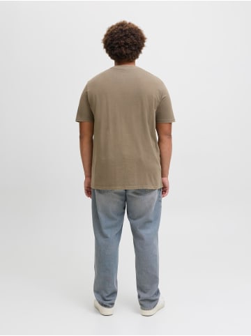 JACK & JONES PLUS T-shirt in Stone Gray