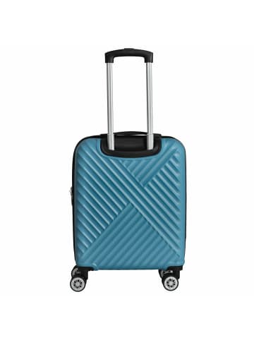 Paradise by CHECK.IN Kingston - 4-Rollen-Kabinentrolley 55 cm (lila) in tÃ¼rkis