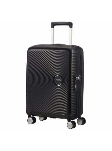 American Tourister Soundbox - 4-Rollen-Kabinentrolley 55 cm erw. (gelb) in bass black
