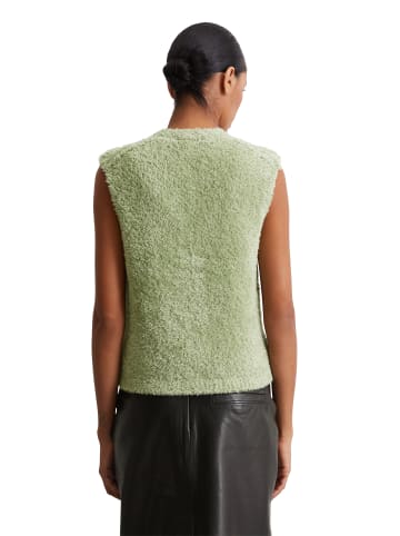 Marc O'Polo Fuzzy-Knit-Weste regular in Smooth Sage