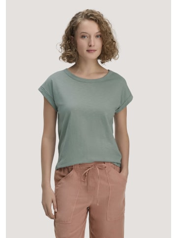 Hessnatur Hessnatur Light Slub T-Shirt Relaxed aus reiner Bio-Baumwolle in mattgrün
