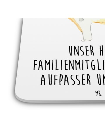Mr. & Mrs. Panda Bierdeckel Hund Australien Shepherd mit Spruch in Weiß