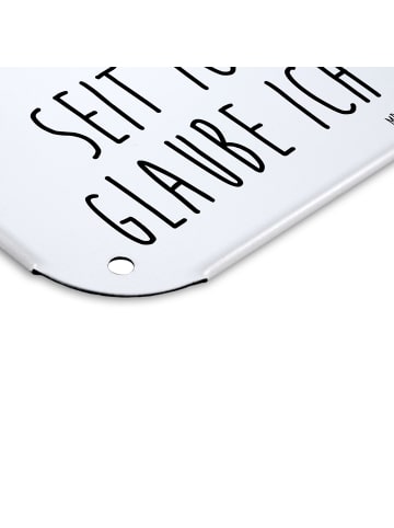 Mr. & Mrs. Panda Wandbild Hunde Liebe mit Spruch in Weiß