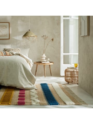 KADIMA DESIGN Handgewebter Naturteppich in Skandinavischen Tönen in Multi