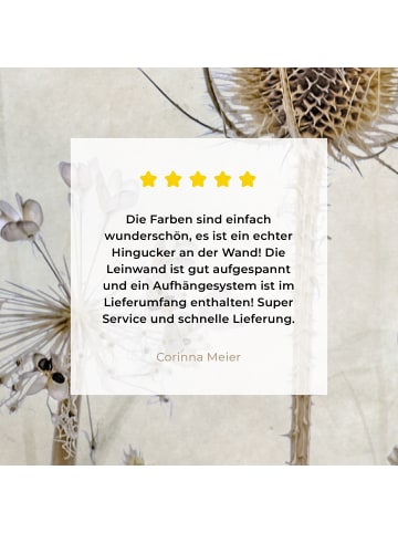 MuchoWow Leinwand bilder Blumen (BxH)